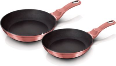 Batterie de cuisine BERLINGER HAUS I-Rose Set de 2 Poêles à Frire Induction