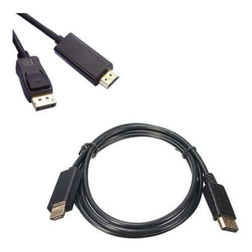 Câble DisplayPort vers HDMI 4K noir longueur 5 mètres
