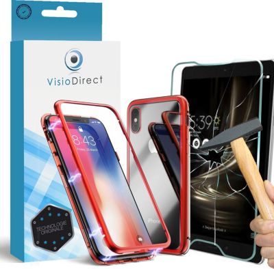 Coque VISIODIRECT verre pour Iphone XR 6.1" +Coque