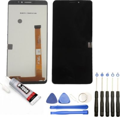 Ecran téléphone VISIODIRECT Vitre + LCD pour Alcatel 3C 6" NOIR