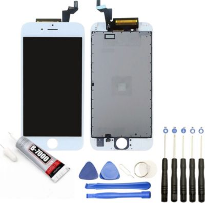 Ecran téléphone VISIODIRECT Vitre + LCD pour iPhone 6S BLANC