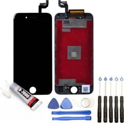 Ecran téléphone VISIODIRECT Vitre + LCD pour iPhone 6S+ NOIR