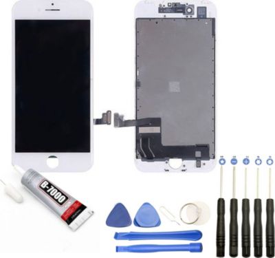 Ecran téléphone VISIODIRECT Vitre + LCD pour iPhone 7+ BLANC