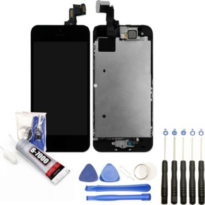 Ecran téléphone VISIODIRECT Ecran complet pour iPhone 5S NOIR