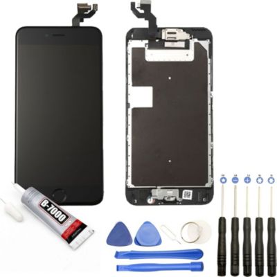 Ecran téléphone VISIODIRECT Vitre + LCD pour iPhone 6S NOIR