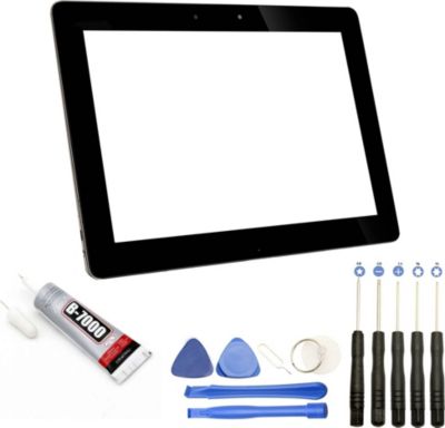 Ecran téléphone VISIODIRECT Vitre écran tactile pour Asus TF700 NOIR