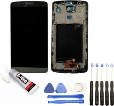 Ecran téléphone VISIODIRECT Vitre tactile+LCD pour LG G3 D855 5.5"