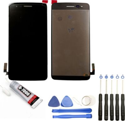 Ecran téléphone VISIODIRECT Vitre + LCD pour LG K8 2017 Taille 5"