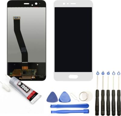 Ecran téléphone VISIODIRECT Vitre + LCD pour Huawei P10 5.1" BLANC
