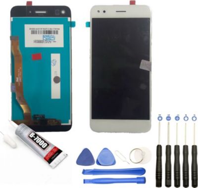VISIODIRECT Vitre + LCD pour Huawei Y6 2017 5" BLANC