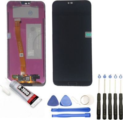 Ecran téléphone VISIODIRECT Vitre + LCD pour HONOR 10 5.84" NOIR