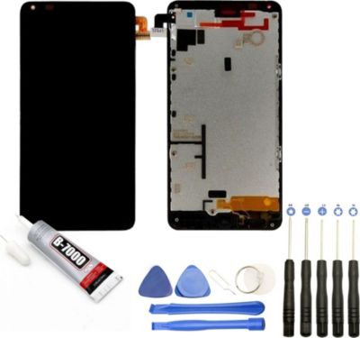 Ecran téléphone VISIODIRECT Vitre + LCD pour Nokia Lumia 640 NOIR