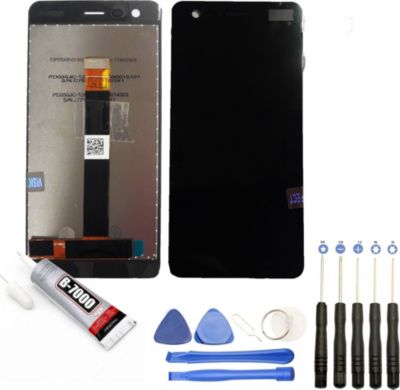 Ecran téléphone VISIODIRECT Vitre + LCD pour Nokia 2 5.0" NOIR