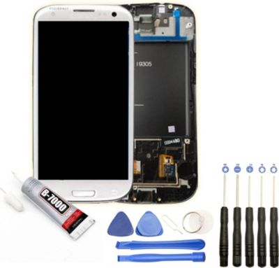 Ecran téléphone VISIODIRECT Vitre + LCD pour Samsung Galaxy S3 i9305