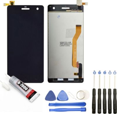 Ecran téléphone VISIODIRECT Vitre + LCD pour Wiko Highway NOIR
