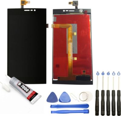 Ecran téléphone VISIODIRECT Vitre + LCD pour Wiko Ridge Fab 4G NOIR