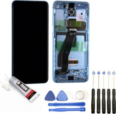 Ecran téléphone VISIODIRECT Vitre+Ecran LCD pour Samsung Galaxy S20