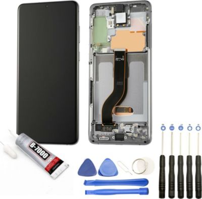 Ecran téléphone VISIODIRECT Vitre+Ecran LCD pour Samsung S20+