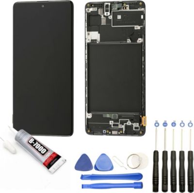 Ecran téléphone VISIODIRECT Vitre+Ecran LCD pour Samsung A51 SMA515F