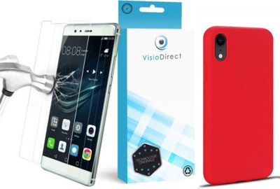 Coque VISIODIRECT Verre pour iPhone X/iPhone XS 5.8"+Coque