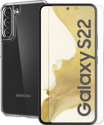 Protège écran VISIODIRECT Film pour samsung S22 SM-S901B+Coque