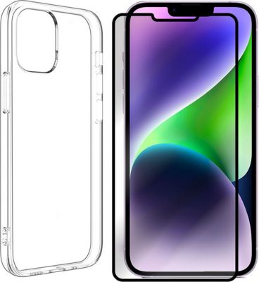 Protège écran VISIODIRECT Film pour Iphone 14 plus 6.7" + Coque
