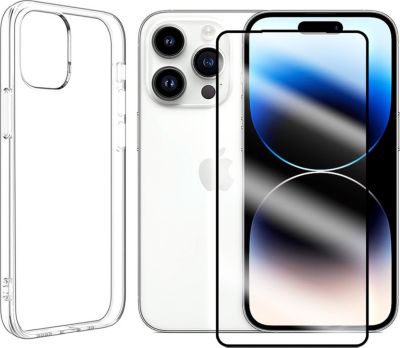 Protège écran VISIODIRECT Film pour Iphone 14 Pro 6.1" + Coque