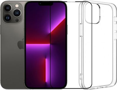 Protège écran VISIODIRECT Film pour Iphone 13 Pro 6.1" + Coque
