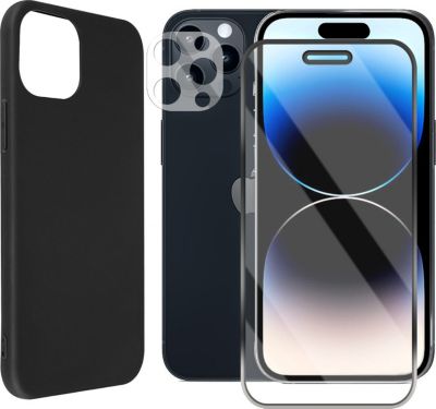Pack VISIODIRECT Coque+ verre pour iPhone 14 Pro Noir