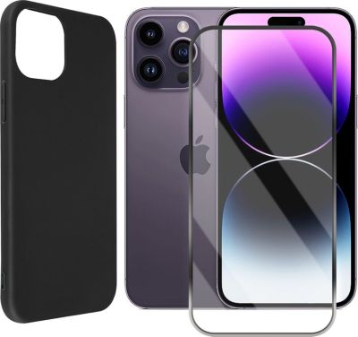 Coque VISIODIRECT Coque Noir + verre pour iPhone 14 ProMax