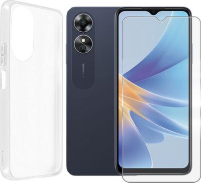 Protège écran VISIODIRECT Film Verre trempé+ Coque pour Oppo A17