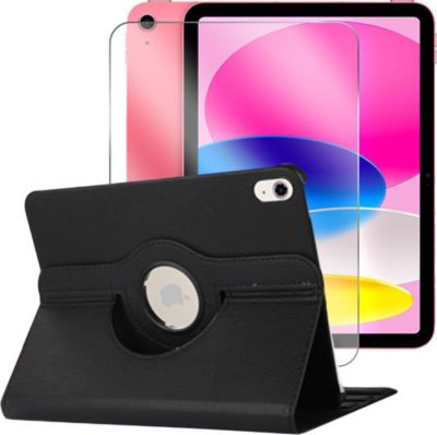 Etui VISIODIRECT Etui rotatif+ verre trempé pour iPad