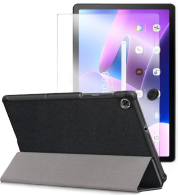 Etui VISIODIRECT Etui+ verre trempé pour Lenovo Tab M10 Etui VISIODIRECT Etui+ verre trempé pour Lenovo Tab M10