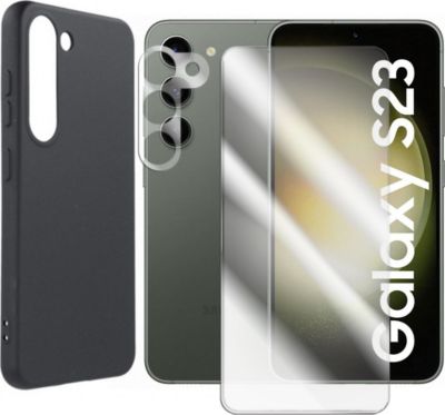 Protège écran VISIODIRECT Verre Trempé Samsung Galaxy S23 + Coque