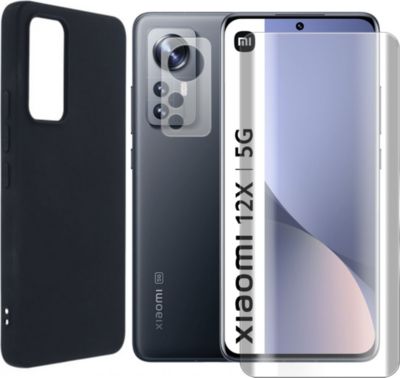 Protège écran VISIODIRECT Verre Trempé Xiaomi 12X 5G + Coque Protège écran VISIODIRECT Verre Trempé Xiaomi 12X 5G + Coque