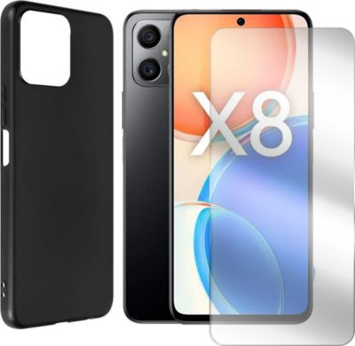 Protège écran VISIODIRECT Coque + Lot de 2 verre trempé Honor X8 Protège écran VISIODIRECT Coque + Lot de 2 verre trempé Honor X8