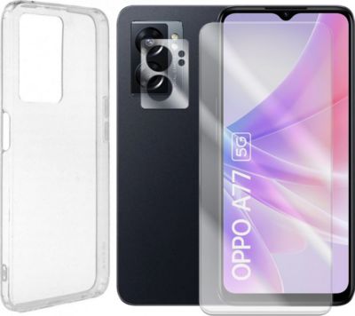 Protège écran VISIODIRECT Verre Trempé Oppo A77 5G + Coque