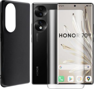 Protège écran VISIODIRECT Coque + Lot de 2 verre trempé Honor 70