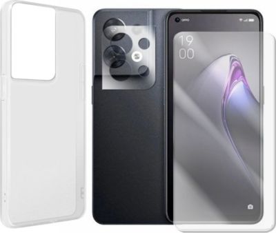 Protège écran VISIODIRECT Verre Trempé Oppo Reno 8 5G + Coque Protège écran VISIODIRECT Verre Trempé Oppo Reno 8 5G + Coque