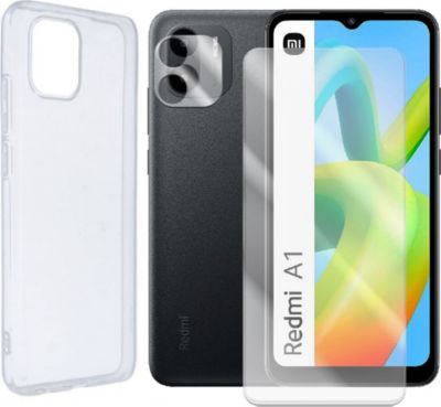 Protège écran VISIODIRECT Verre Trempé Xiaomi Redmi A1 + Coque