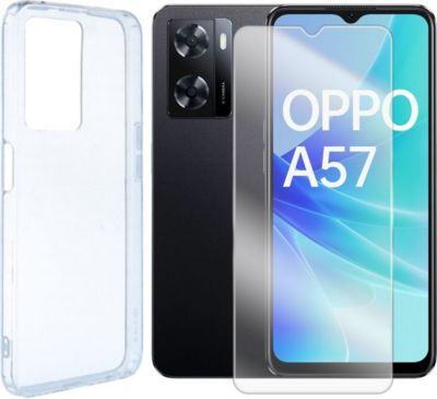 Protège écran VISIODIRECT Coque + verre trempé pour Oppo A57 4G