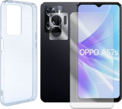 Protège écran VISIODIRECT Verre Trempé Oppo A57S + Coque Protège écran VISIODIRECT Verre Trempé Oppo A57S + Coque