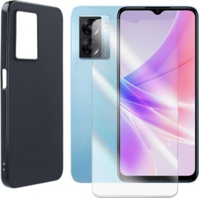 Protège écran VISIODIRECT Coque + verre trempé Oppo A57S CPH2385