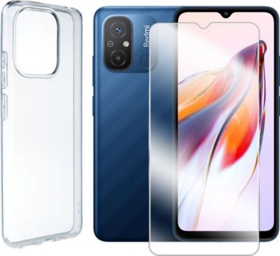 Protège écran VISIODIRECT Coque + 2 verre trempé pour Redmi 12C Protège écran VISIODIRECT Coque + 2 verre trempé pour Redmi 12C