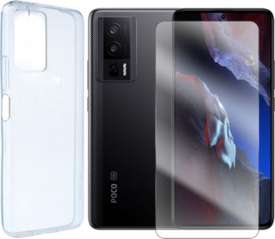 Protège écran VISIODIRECT Coque + 2 verre trempé pour Poco F5 Pro Protège écran VISIODIRECT Coque + 2 verre trempé pour Poco F5 Pro