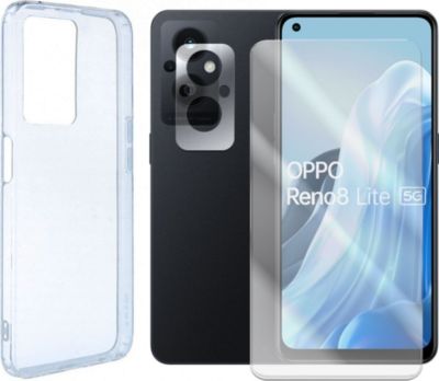 Protège écran VISIODIRECT Verre Trempé Oppo Reno 8 Lite + Coque