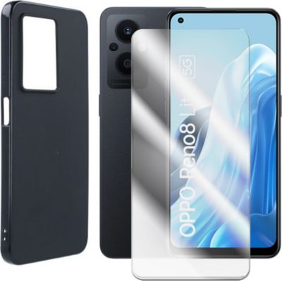 Protège écran VISIODIRECT Coque + 2 verre trempé Oppo Reno 8 Lite Protège écran VISIODIRECT Coque + 2 verre trempé Oppo Reno 8 Lite
