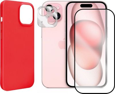 Protège écran VISIODIRECT Protection + Coque pour iPhone 15 Protège écran VISIODIRECT Protection + Coque pour iPhone 15