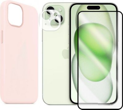 Protège écran VISIODIRECT Protection + Coque pour iPhone 15+