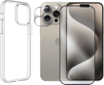 Protège écran VISIODIRECT Protection + Coque iPhone 15 Pro Max